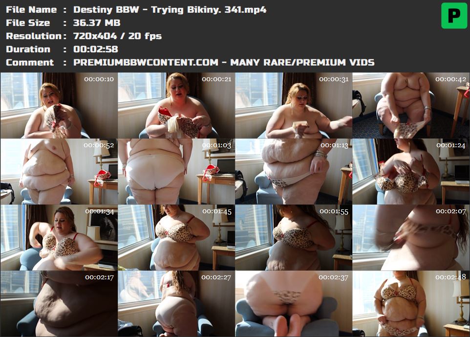 Destiny BBW - Trying Bikiny. 341 thumbnails