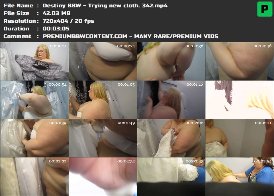 Destiny BBW - Trying new cloth. 342 thumbnails