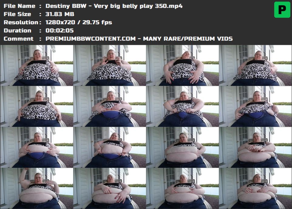 Destiny BBW - Very big belly play 350 thumbnails