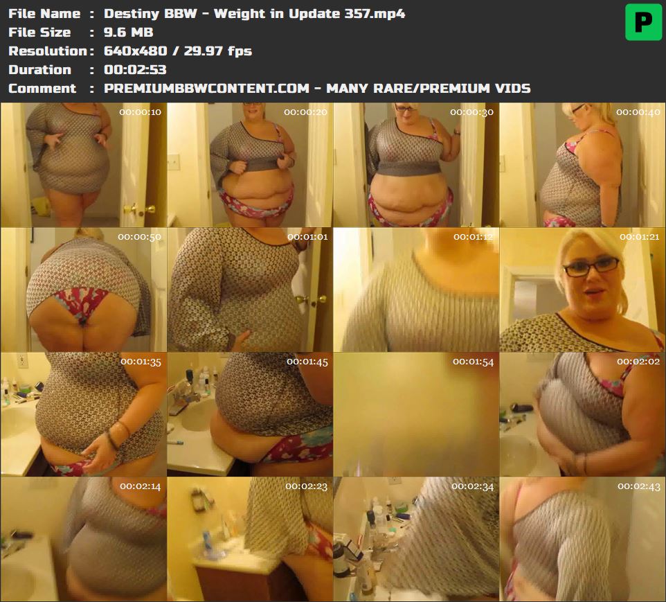 Destiny BBW - Weight in Update 357 thumbnails