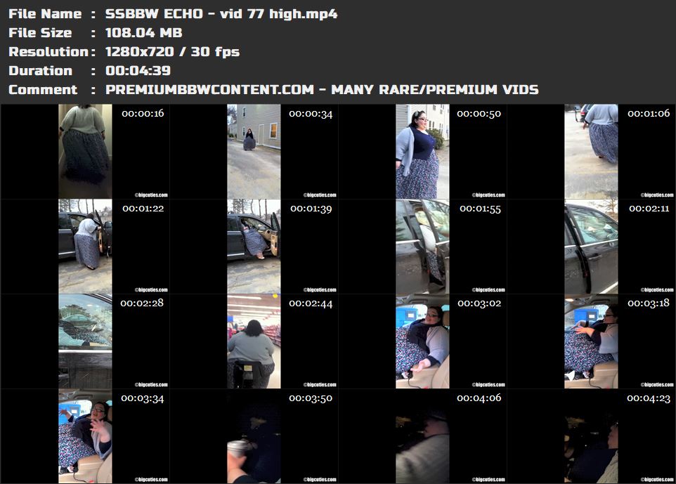SSBBW ECHO - vid 77 high thumbnails