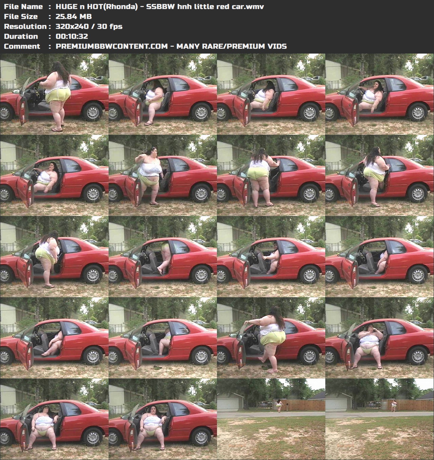 HUGE n HOT(Rhonda) - SSBBW hnh little red car thumbnails
