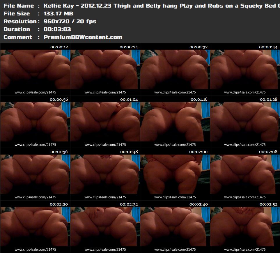 Kellie Kay - 2012.12.23 Thigh and Belly hang Play and Rubs on a Squek thumbnails