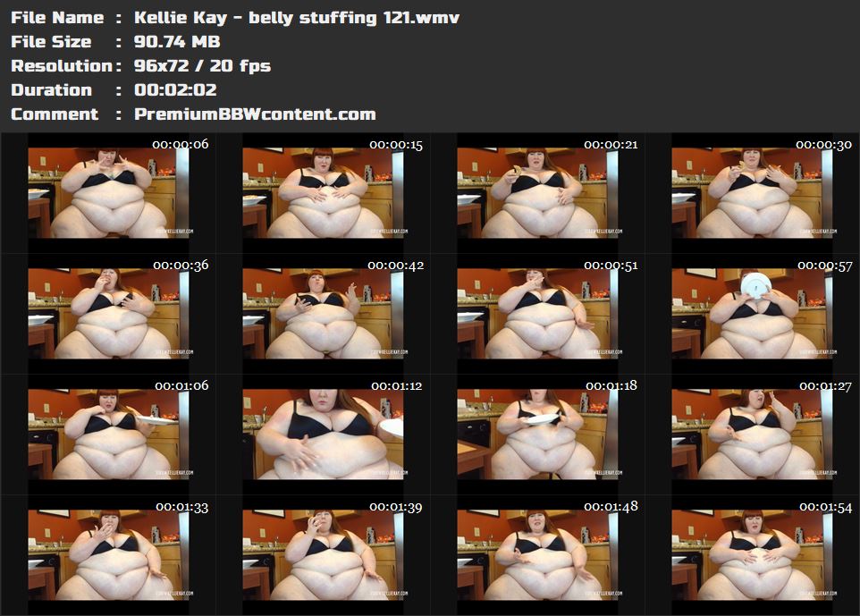 Kellie Kay - belly stuffing 121 thumbnails