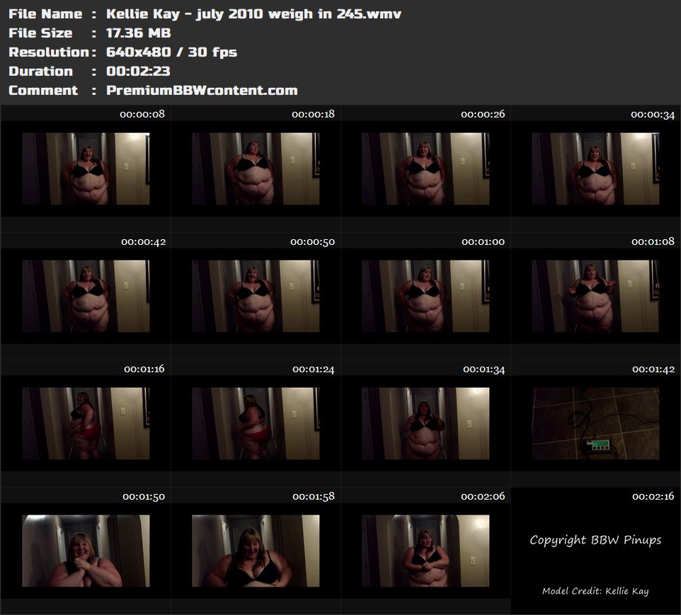 Kellie Kay - july 2010 weigh in 245 thumbnails