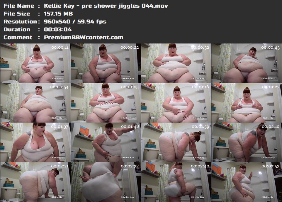 Kellie Kay - pre shower jiggles 044 thumbnails