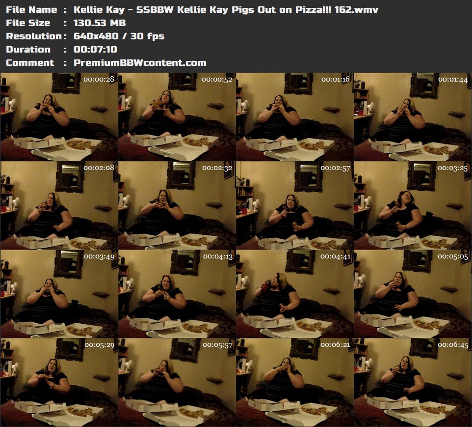 Kellie Kay - SSBBW Kellie Kay Pigs Out on Pizza!!! 162 thumbnails