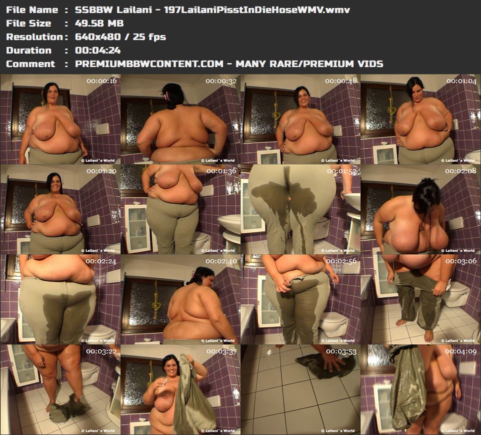 SSBBW Lailani - 197LailaniPisstInDieHoseWMV thumbnails