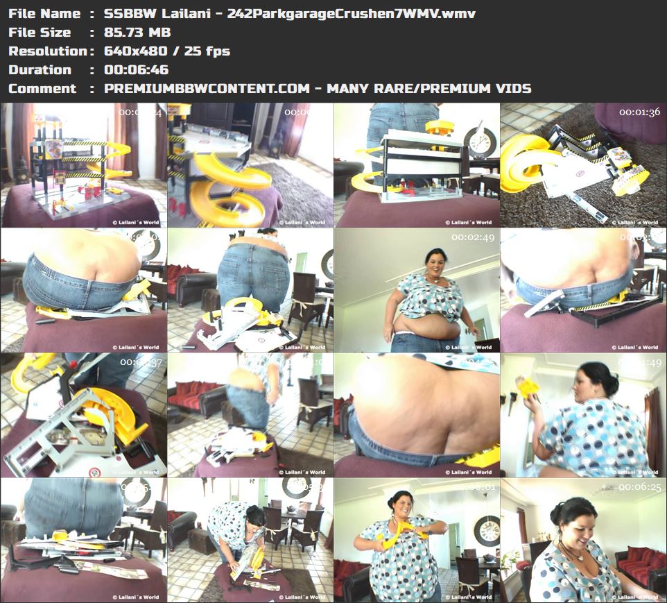 SSBBW Lailani - 242ParkgarageCrushen7WMV thumbnails