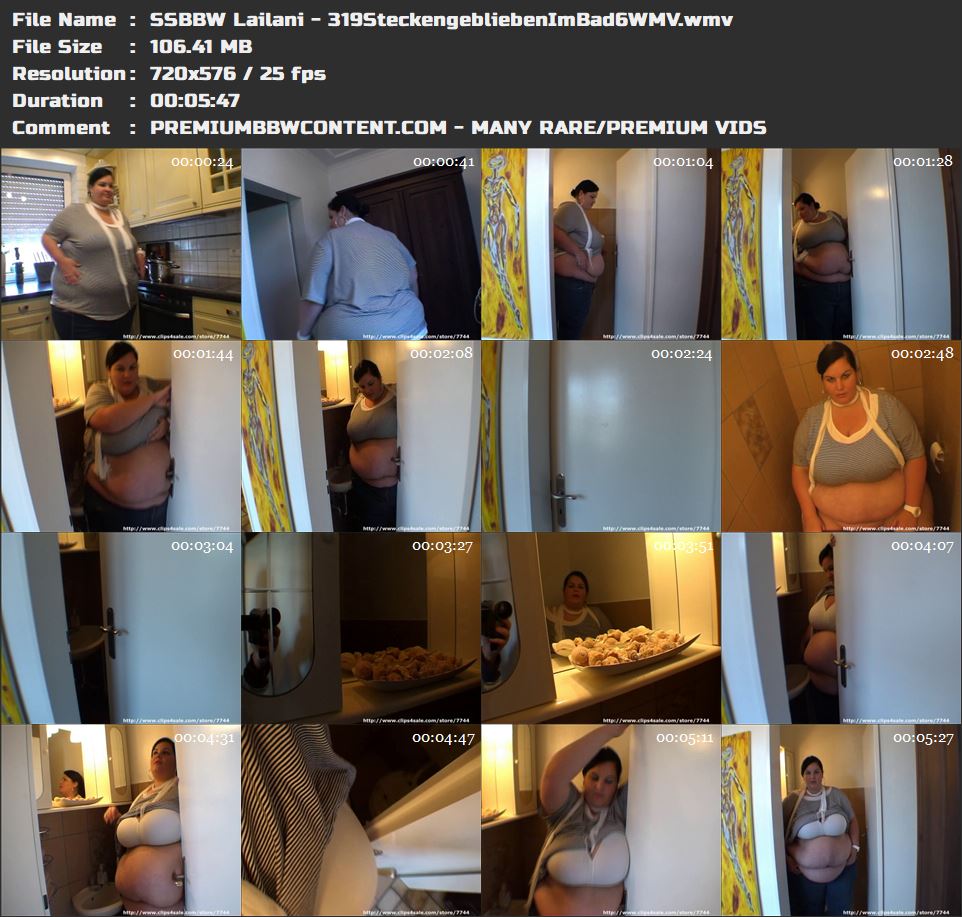 SSBBW Lailani - 319SteckengebliebenImBad6WMV thumbnails