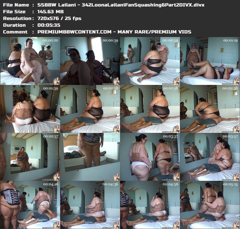 SSBBW Lailani - 342LoonaLailaniFanSquashing6Part2DIVX thumbnails