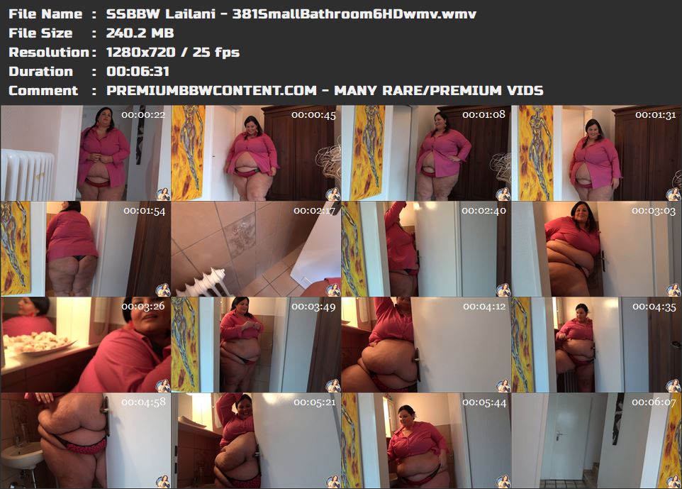 SSBBW Lailani - 381SmallBathroom6HDwmv thumbnails