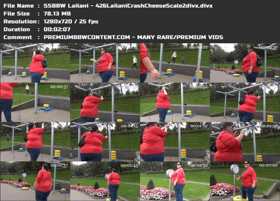 SSBBW Lailani - 426LailaniCrashCheeseScale2divx thumbnails