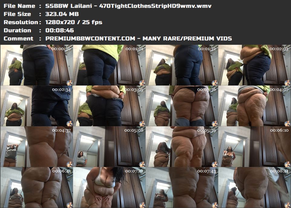 SSBBW Lailani - 470TightClothesStripHD9wmv thumbnails