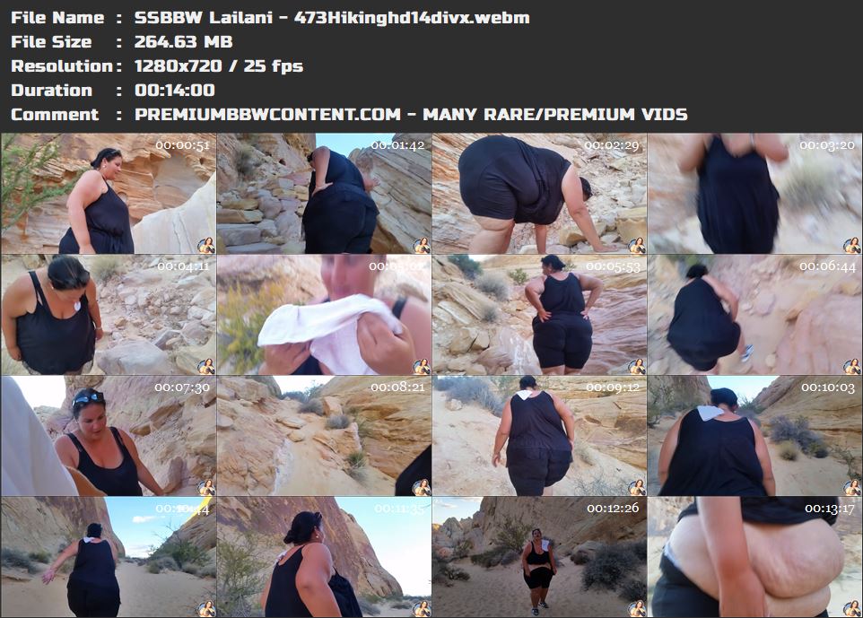 SSBBW Lailani - 473Hikinghd14divx thumbnails