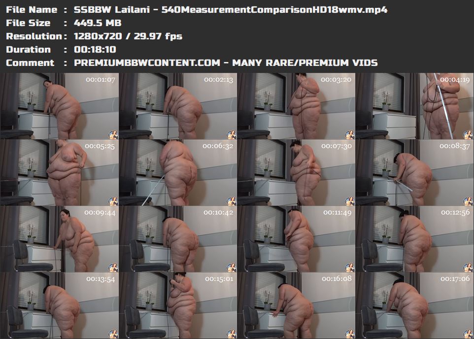 SSBBW Lailani - 540MeasurementComparisonHD18wmv thumbnails