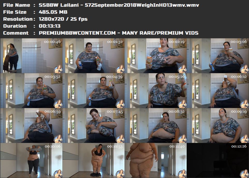 SSBBW Lailani - 572September2018WeighInHD13wmv thumbnails