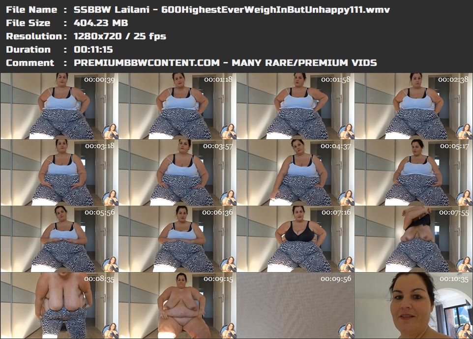 SSBBW Lailani - 600HighestEverWeighInButUnhappy111 thumbnails
