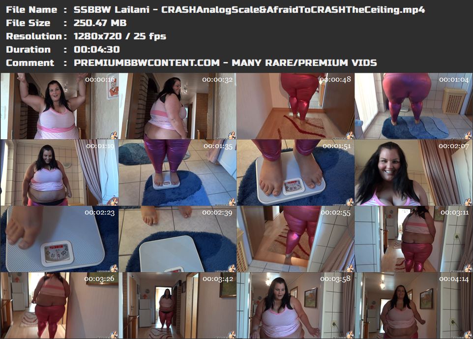 SSBBW Lailani - CRASHAnalogScale_AfraidToCRASHTheCeiling thumbnails