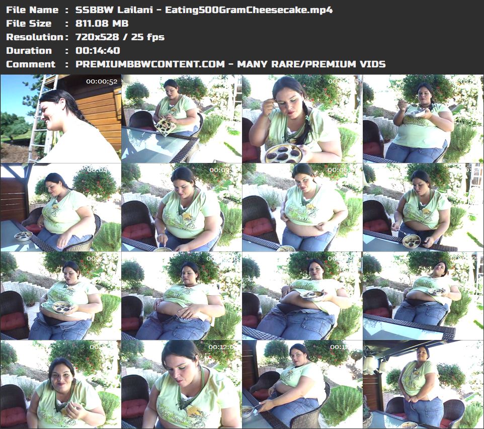 SSBBW Lailani - Eating500GramCheesecake thumbnails