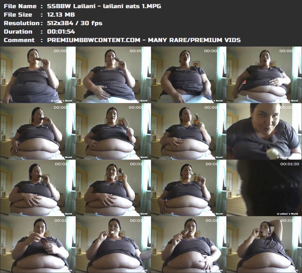 SSBBW Lailani - lailani eats 1 thumbnails
