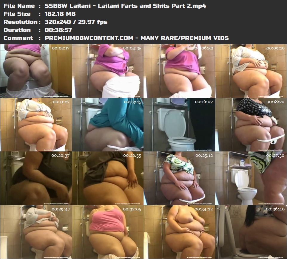 SSBBW Lailani - Lailani Farts and Shits Part 2 thumbnails