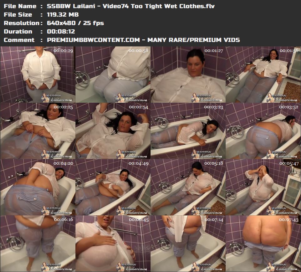 SSBBW Lailani - Video74 Too Tight Wet Clothes thumbnails