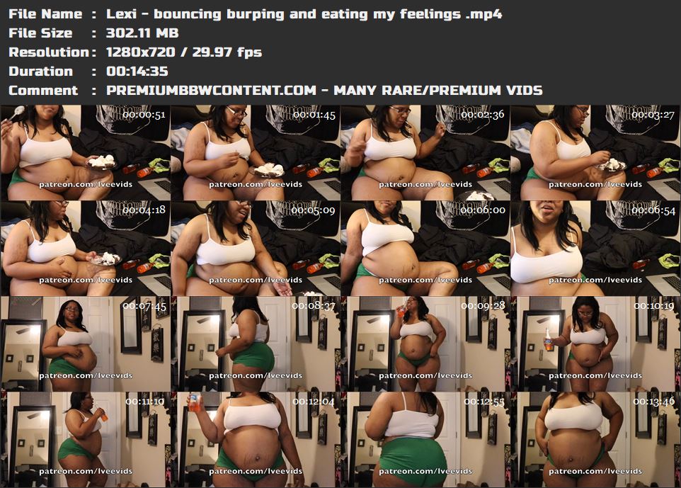 Lexi - bouncing burping and eating my feelings  thumbnails