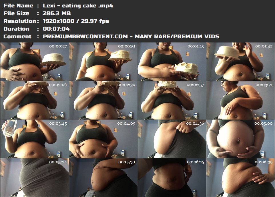 Lexi - eating cake  thumbnails