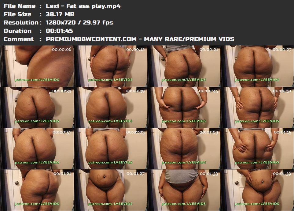 Lexi - Fat ass play thumbnails