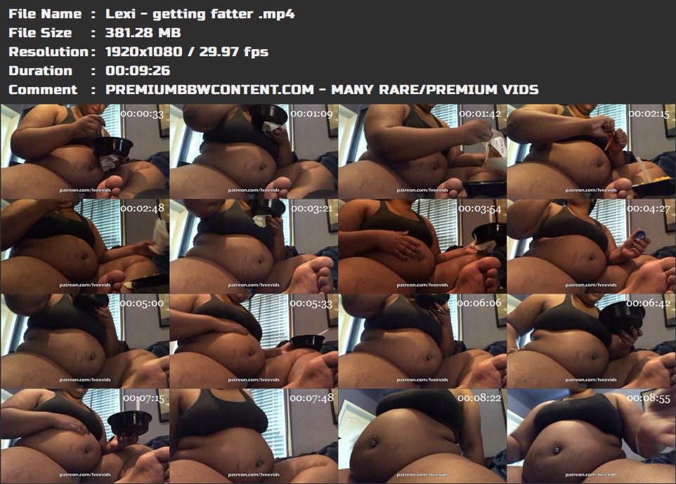 Lexi - getting fatter  thumbnails