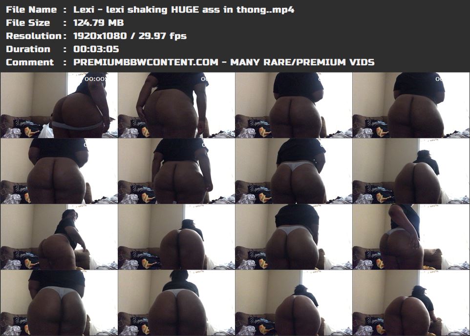 Lexi - lexi shaking HUGE ass in thong. thumbnails