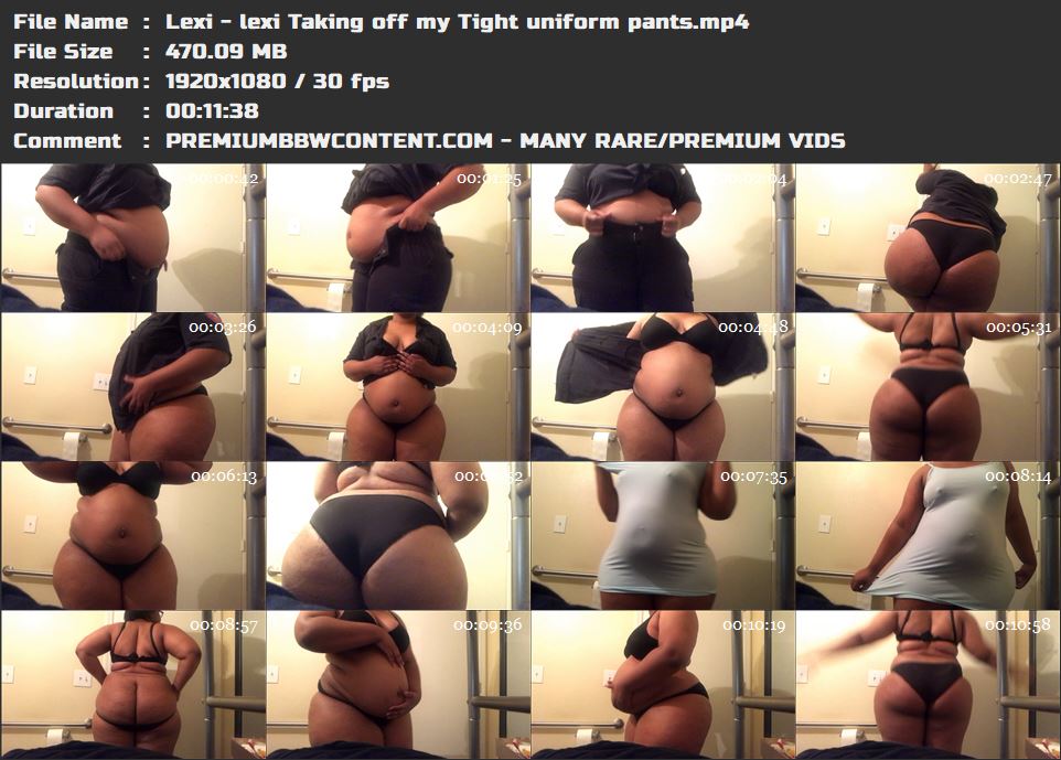 Lexi - lexi Taking off my Tight uniform pants thumbnails