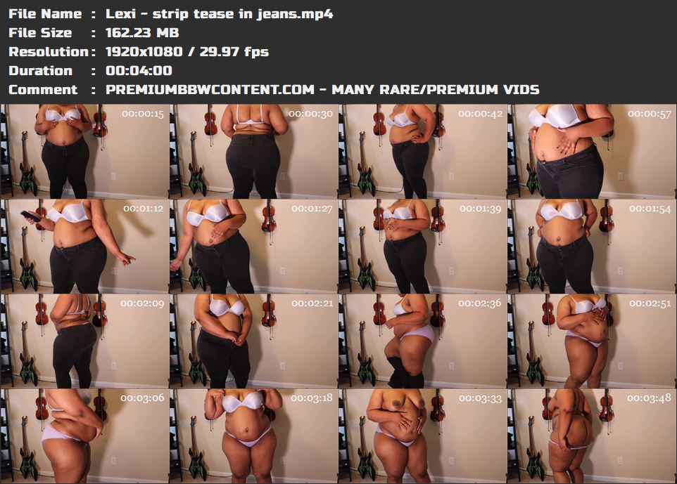Lexi - strip tease in jeans thumbnails
