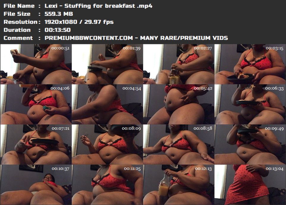 Lexi - Stuffing for breakfast  thumbnails