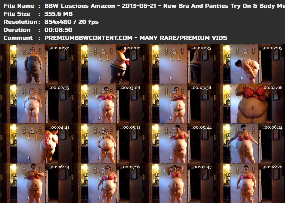 BBW Luscious Amazon - 2013-06-21 - New Bra And Panties Try On _ Body M thumbnails