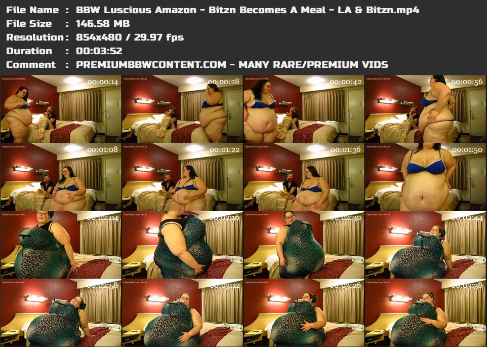 BBW Luscious Amazon - Bitzn Becomes A Meal - LA _ Bitzn thumbnails