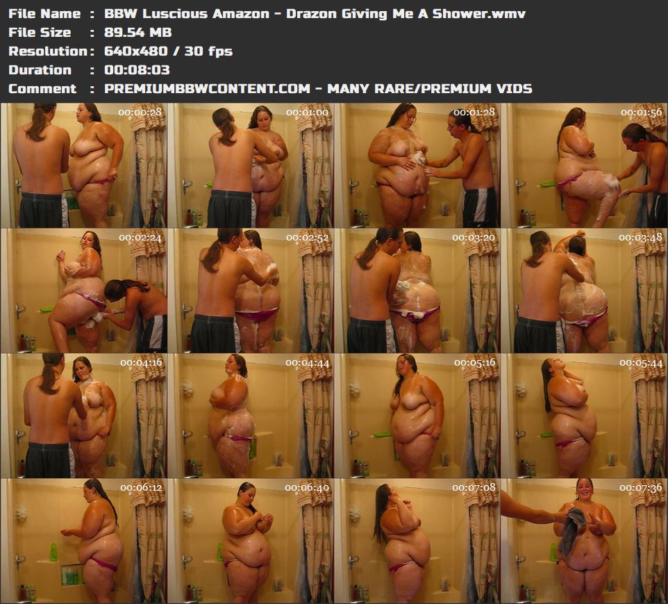 BBW Luscious Amazon - Drazon Giving Me A Shower thumbnails