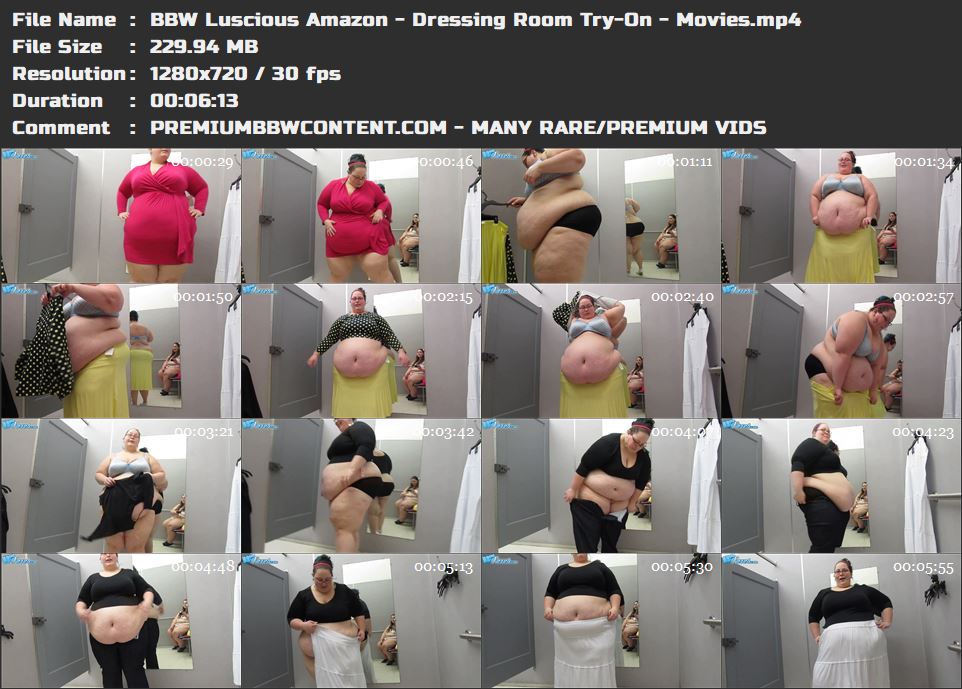 BBW Luscious Amazon - Dressing Room Try-On - Movies thumbnails