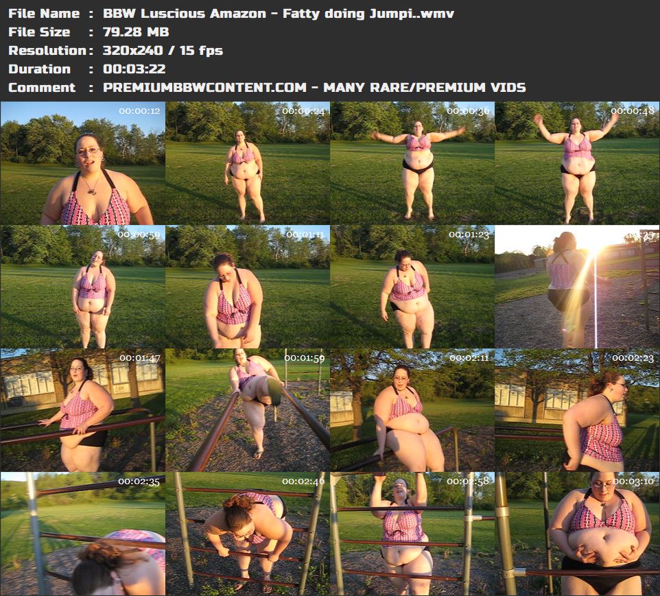 BBW Luscious Amazon - Fatty doing Jumpi. thumbnails