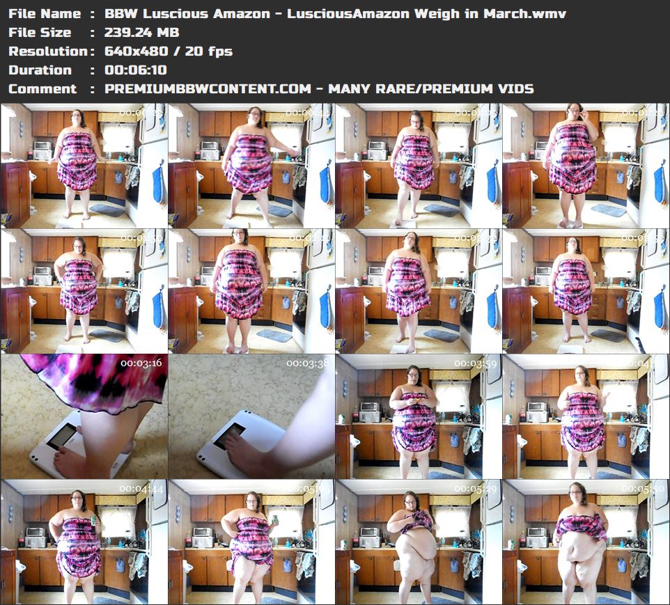 BBW Luscious Amazon - LusciousAmazon Weigh in March thumbnails