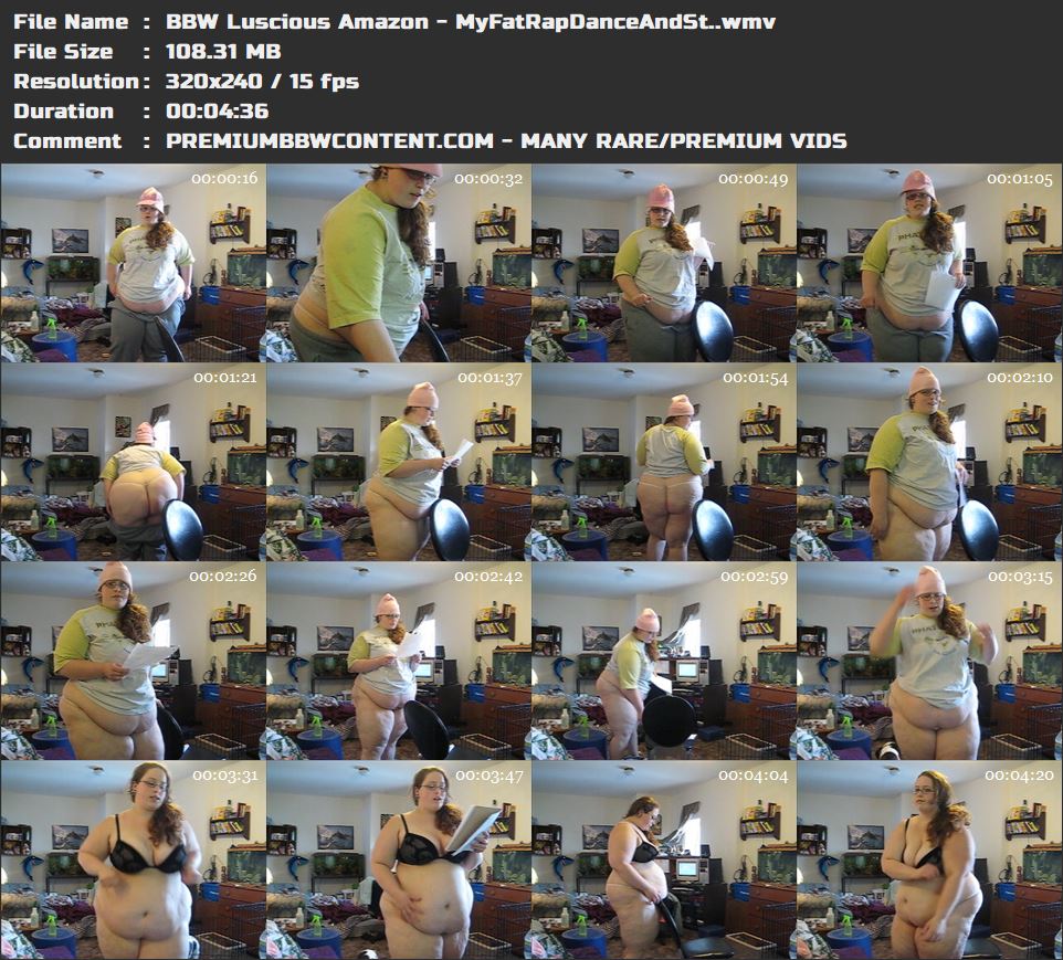 BBW Luscious Amazon - MyFatRapDanceAndSt. thumbnails