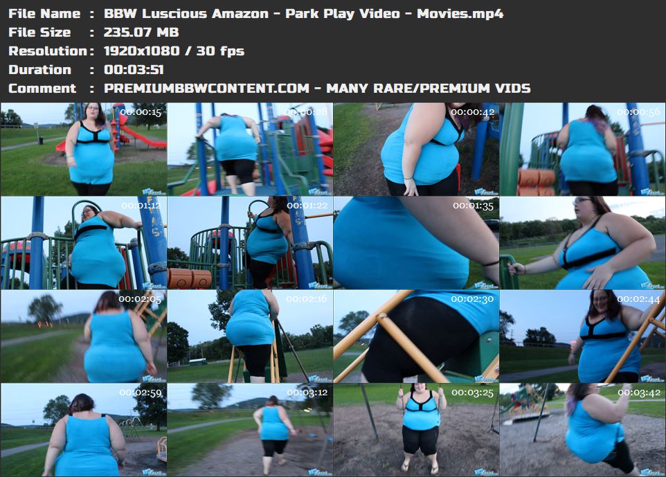 BBW Luscious Amazon - Park Play Video - Movies thumbnails