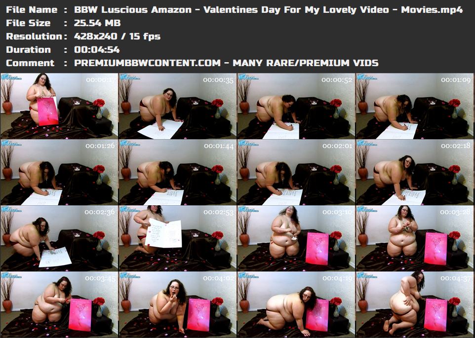 BBW Luscious Amazon - Valentines Day For My Lovely Video - Movies thumbnails
