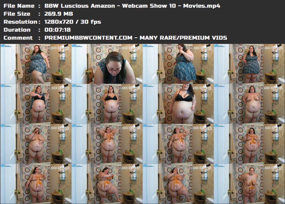 BBW Luscious Amazon - Webcam Show 10 - Movies thumbnails