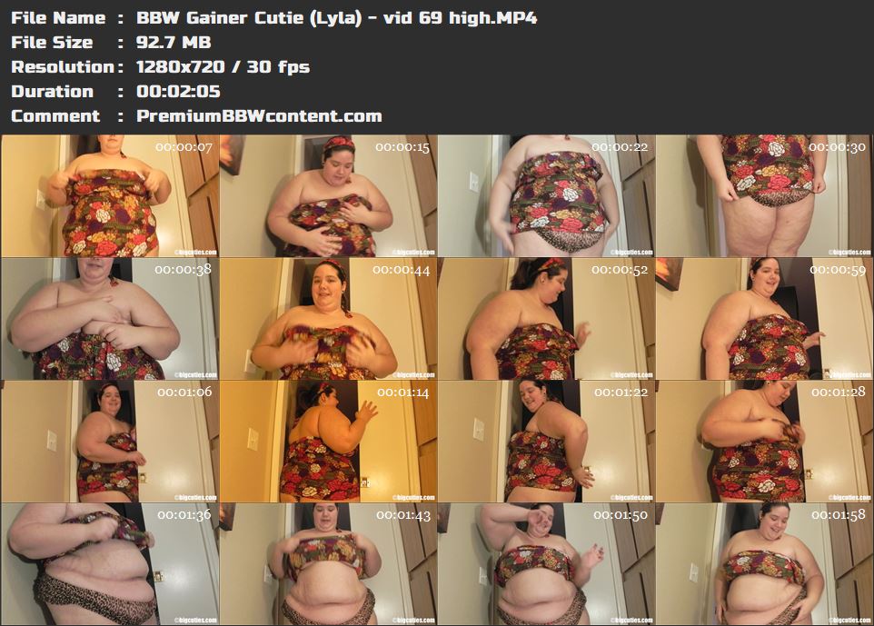 BBW Gainer Cutie (Lyla) - vid 69 high thumbnails