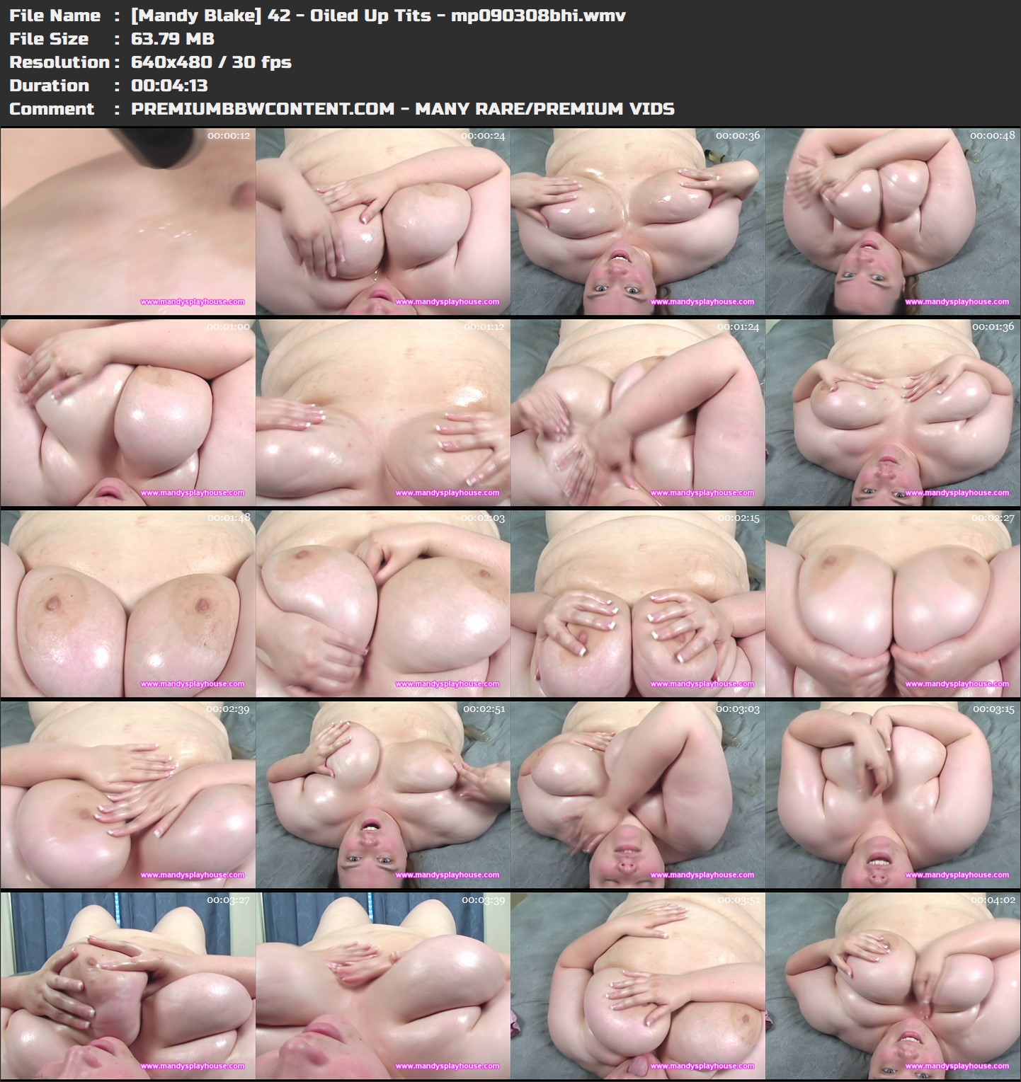 [Mandy Blake] 42 - Oiled Up Tits - mp090308bhi thumbnails