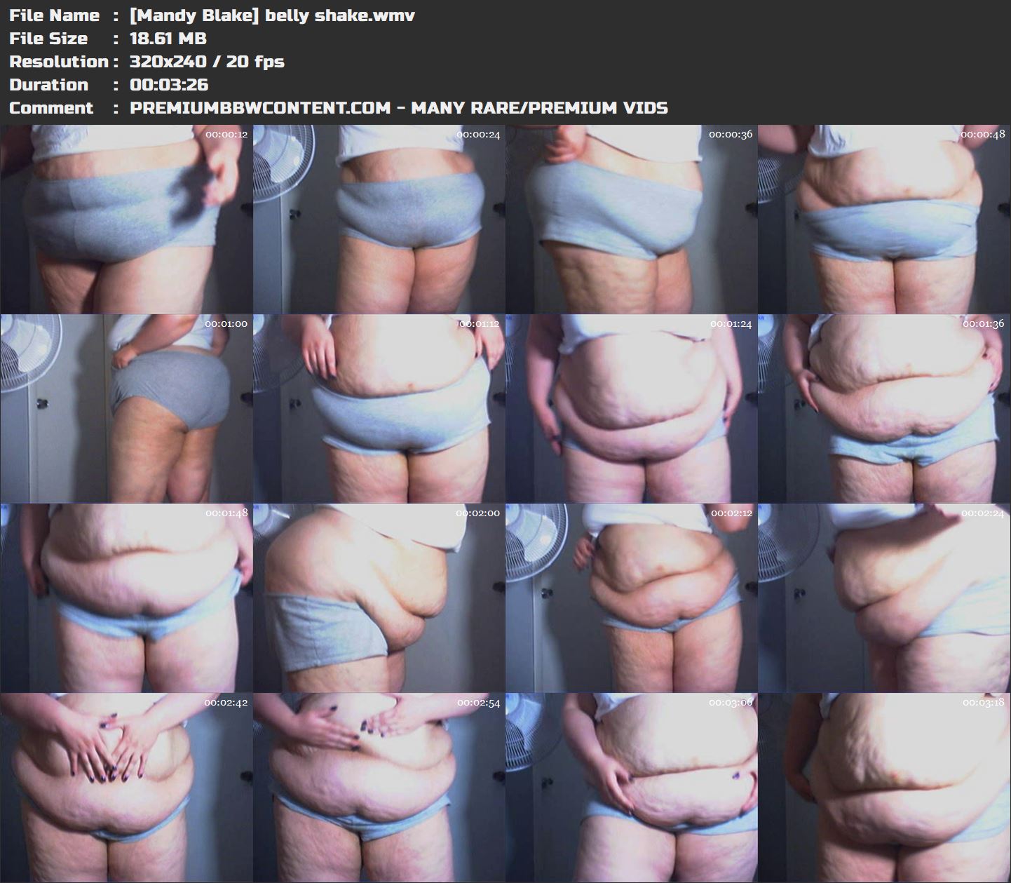 [Mandy Blake] belly shake thumbnails