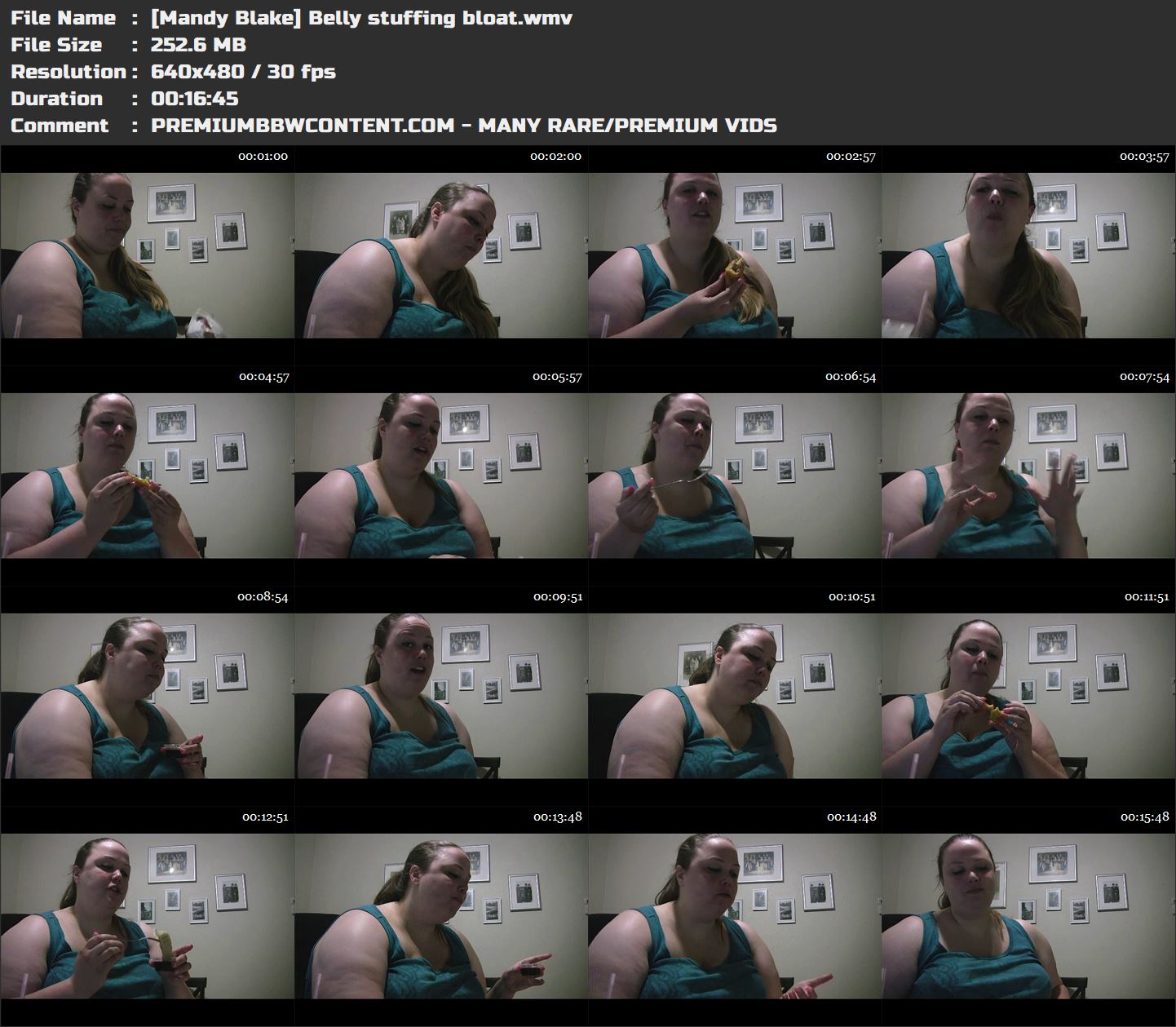[Mandy Blake] Belly stuffing bloat thumbnails