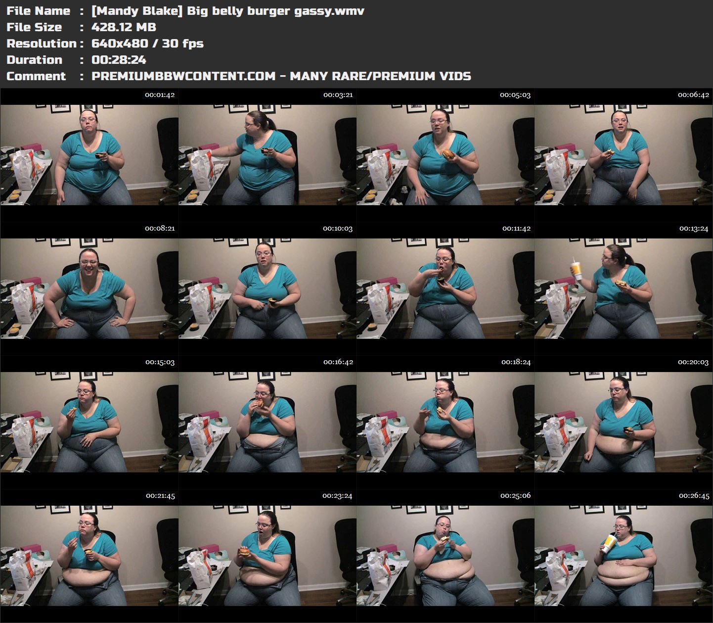 [Mandy Blake] Big belly burger gassy thumbnails